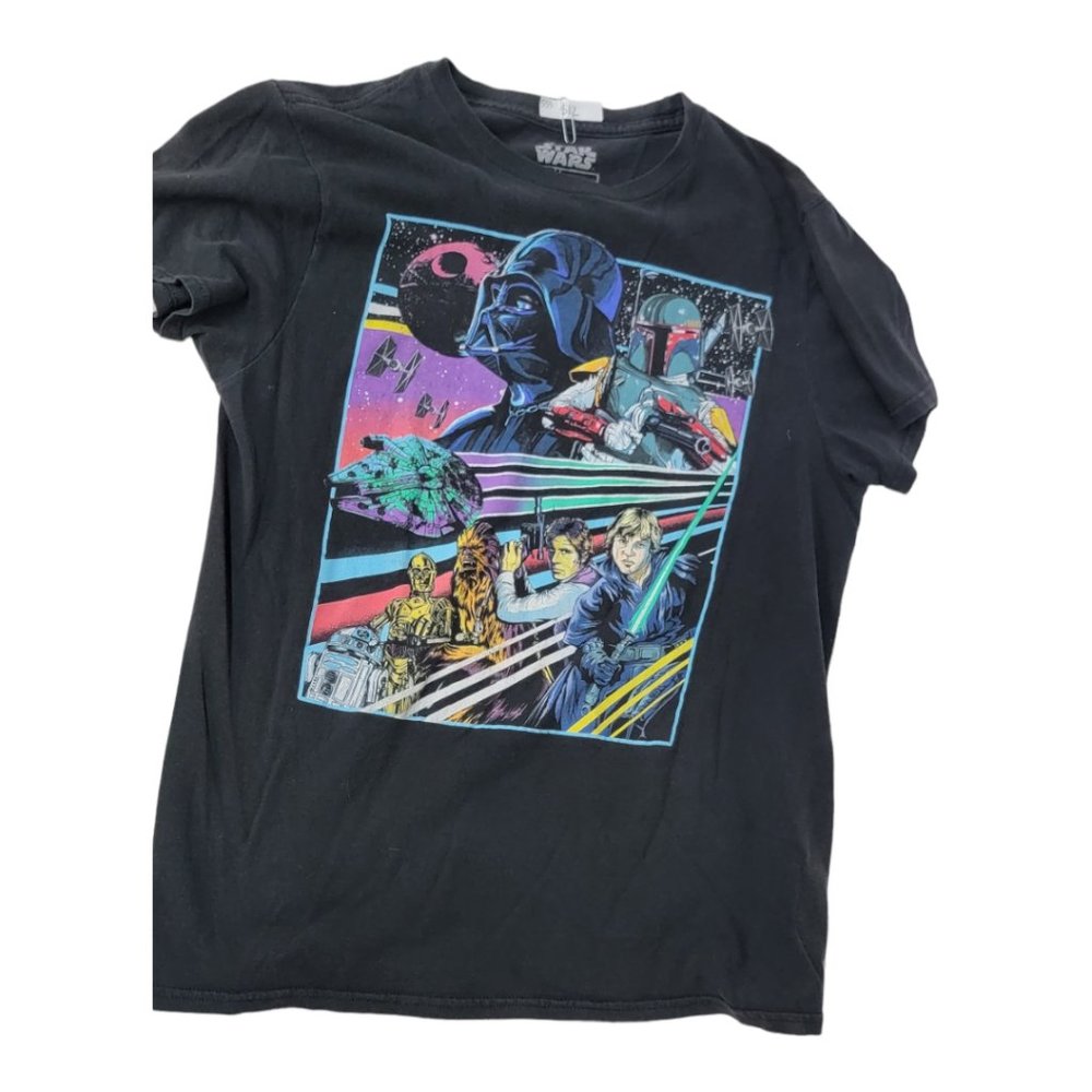 Star Wars Neon Rebel Alliance Poster T-Shirt